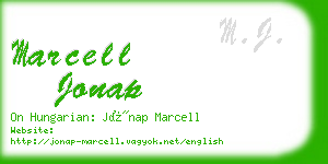 marcell jonap business card